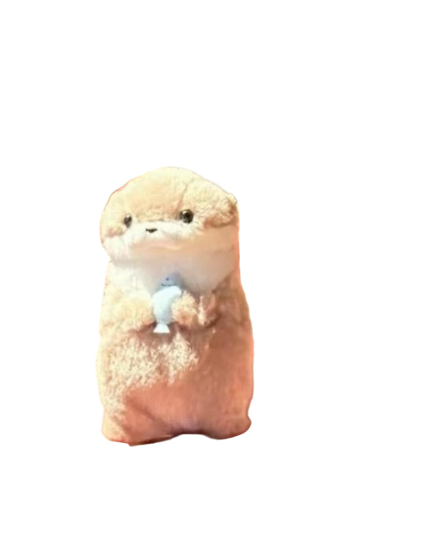 New 11Cm Otter Doll Cute Little Otter Little Animal Plush Toy Cute Internet Red Wind Mini Doll Table Decoration Christmas Gift