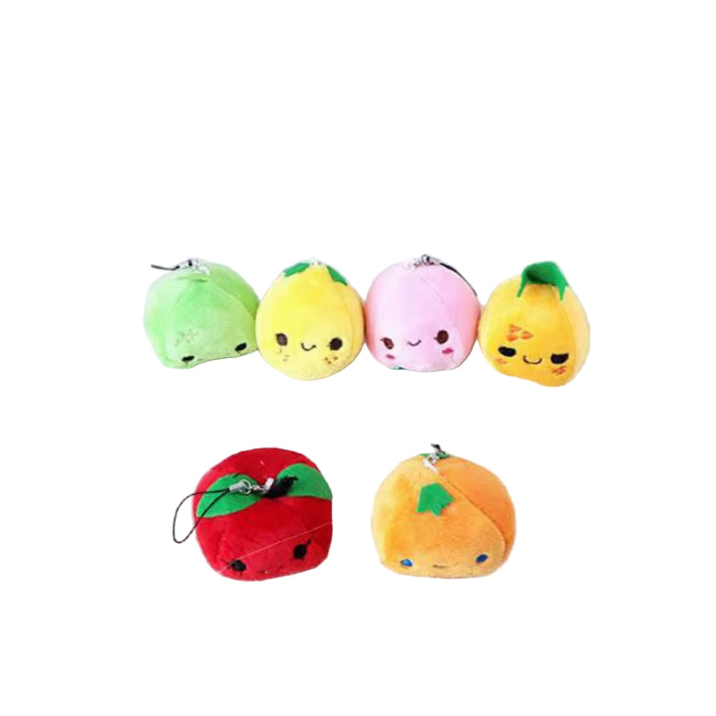 1PCS Fruit Plush Peach Toys Mini Cute Soft Stuffed Pear Toy Small Pendant Children Kids Playmate Valentine Gifts Unisex Hot 8CM